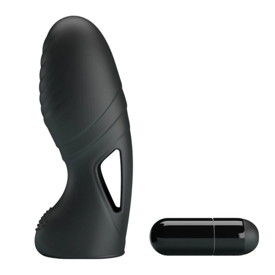 PRETTY LOVE - VIBRATORE DA DITO IN SILICONE ALAN NERO
